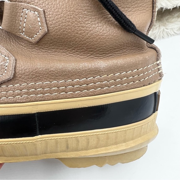 Sorel Manitou Steel Shank Waterproof Boots Sub Zero Removable Liner Beige - Picture 12 of 14